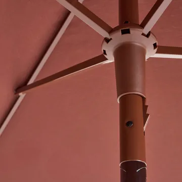 Terrazza Square Sonnenschirm - Off white-burgundy - HAY