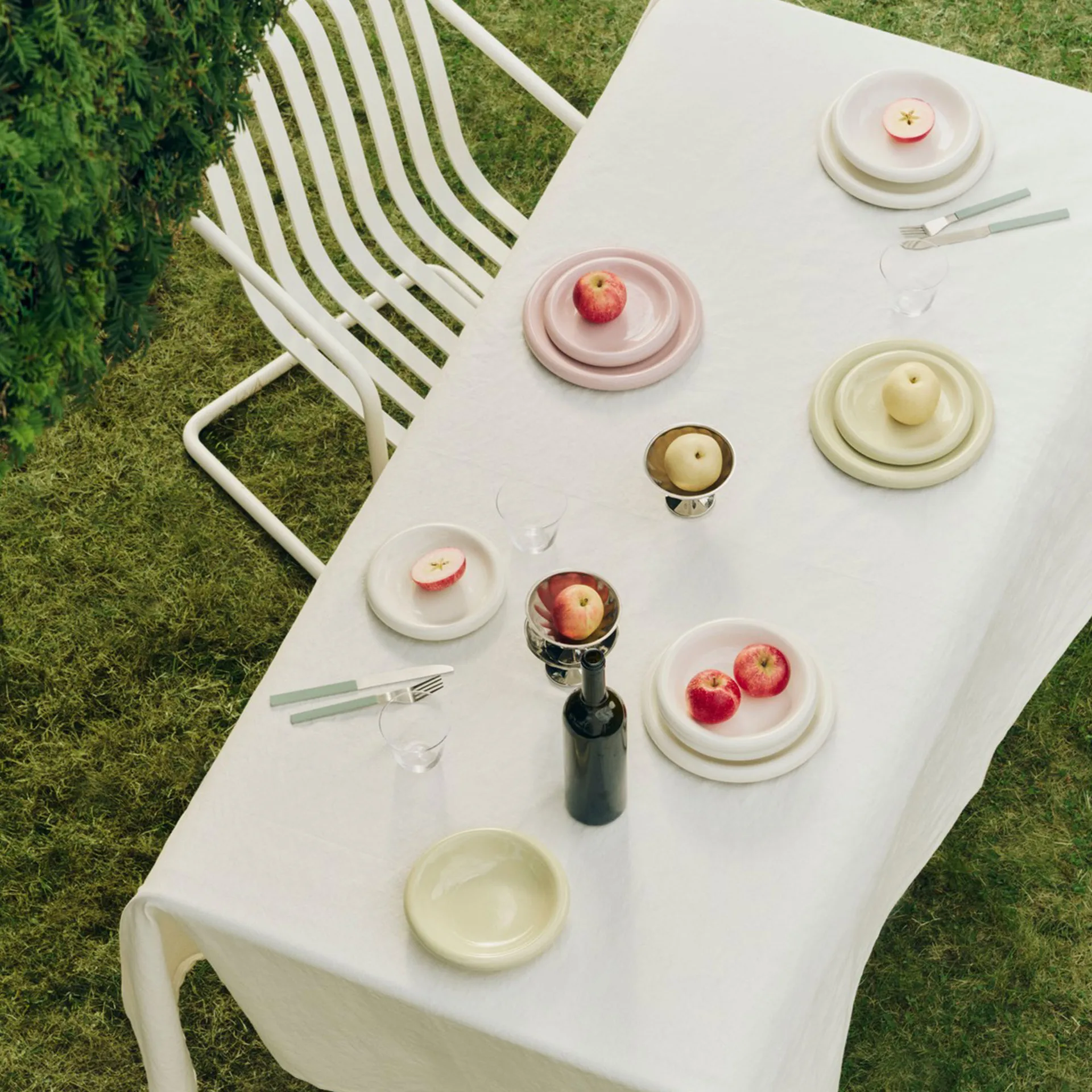 Terrazza Tischdecke, Cream, 230x150 cm HAY