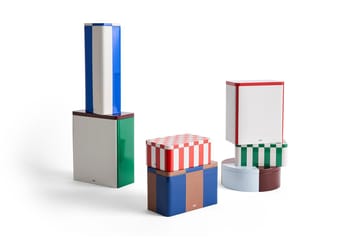 Tin Container Verwahrungsdose medium - Brown-midnight blue - HAY