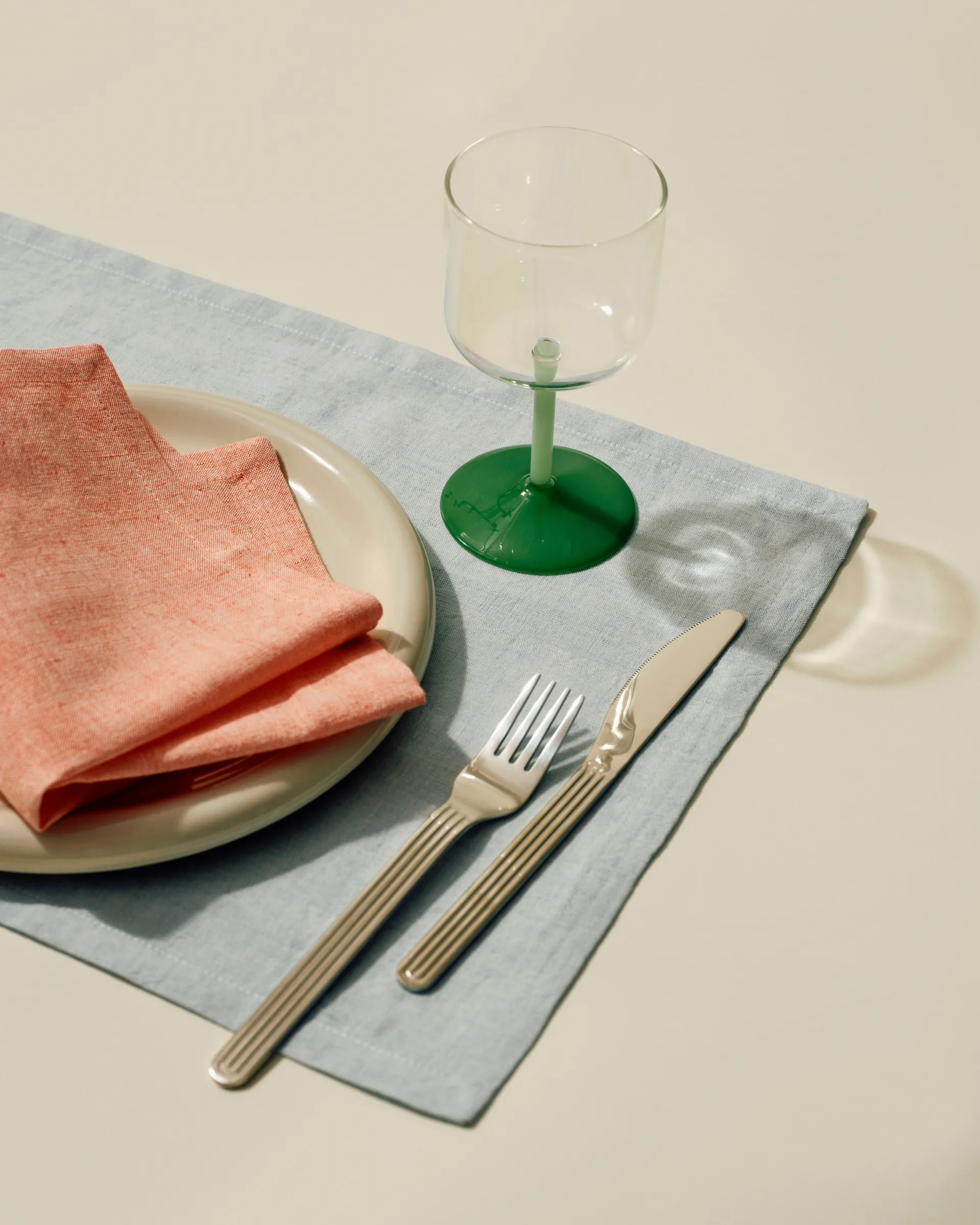 Tint coupeglas 20 cl 2er-Pack, Clear-jade light green-jade dark green HAY