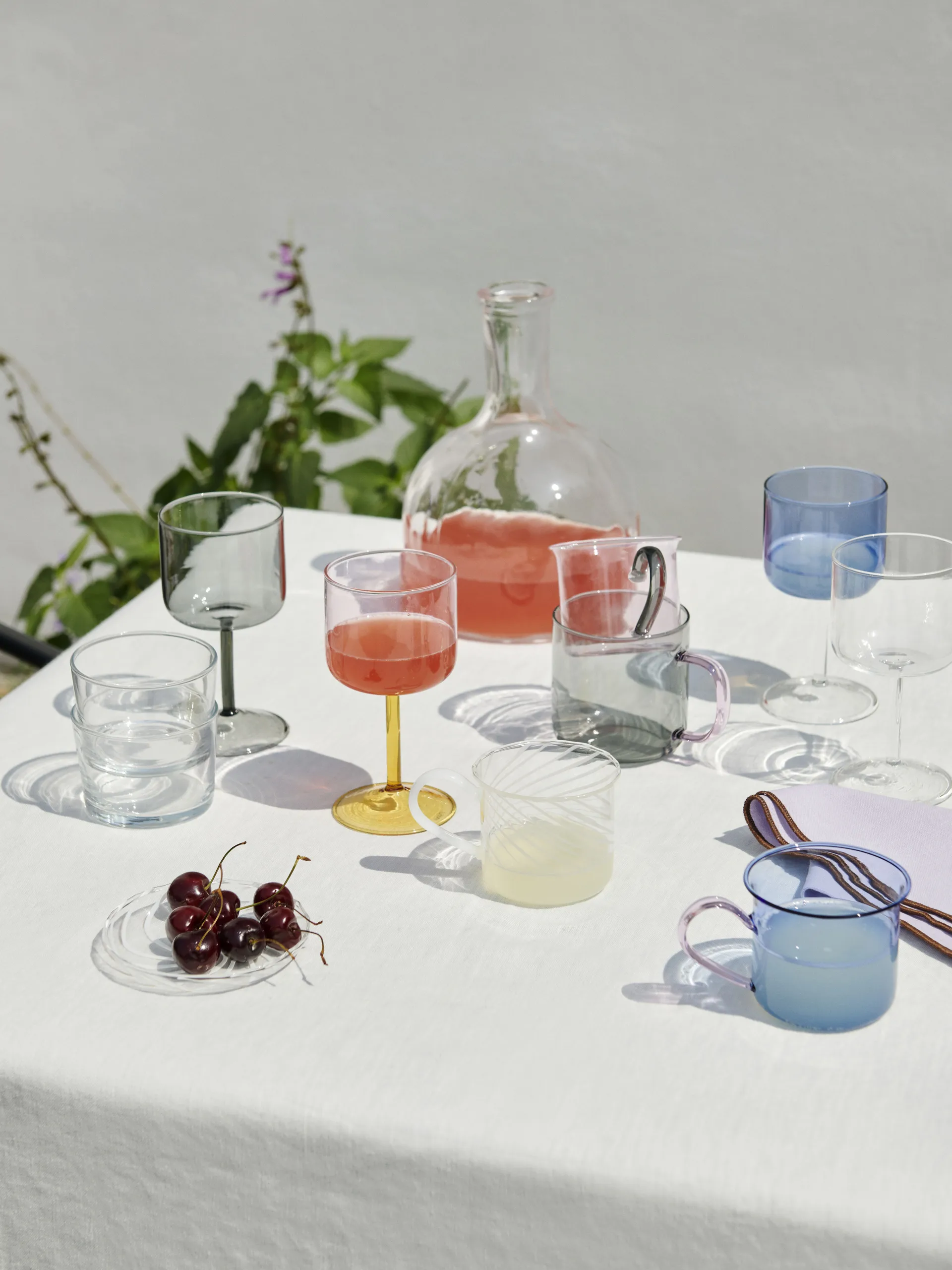 Tint Weinglas 25cl 2er-Pack, Grau HAY