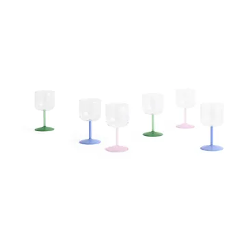 Tint Weinglas 25cl 2er-Pack - Klar - HAY