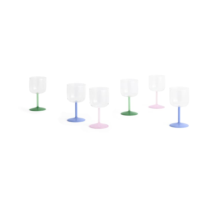 Tint Weinglas 25cl 2er-Pack, Rosa-gelb HAY