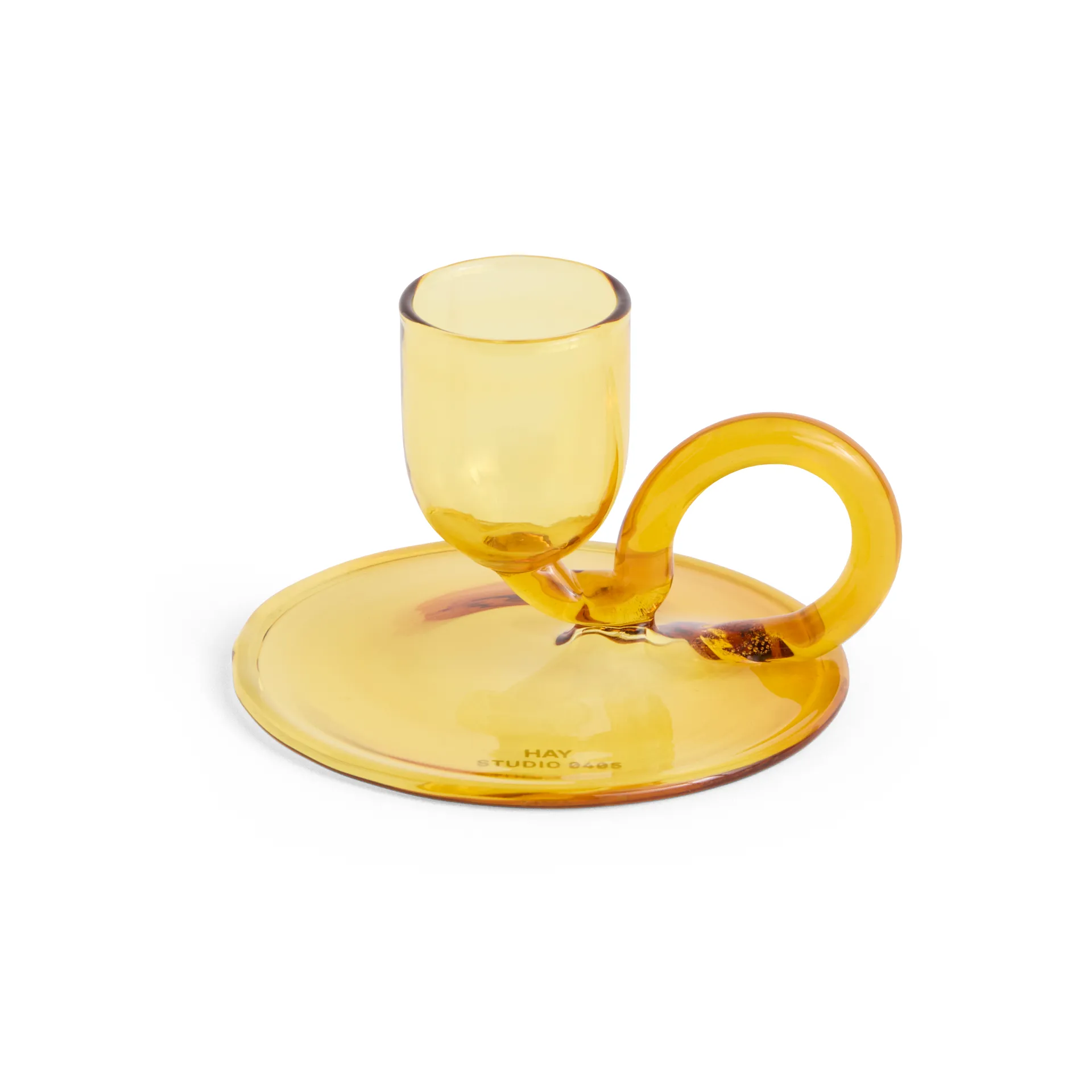 Tiny Kerzenhalter curved, Yellow HAY