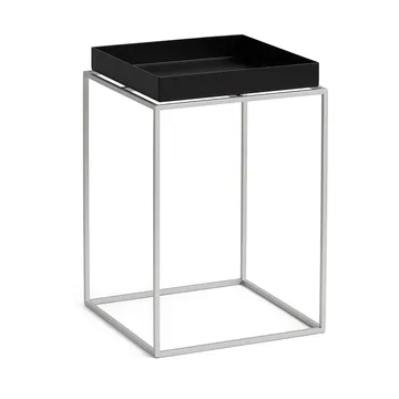Tray Table mittelhoher Beistelltisch - Black-Silikon grau, 30x30x44 cm - HAY
