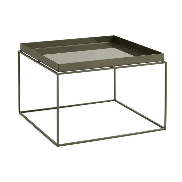 Tray Table mittelhoher Beistelltisch - Olivgrün, 60x60x39 cm - HAY