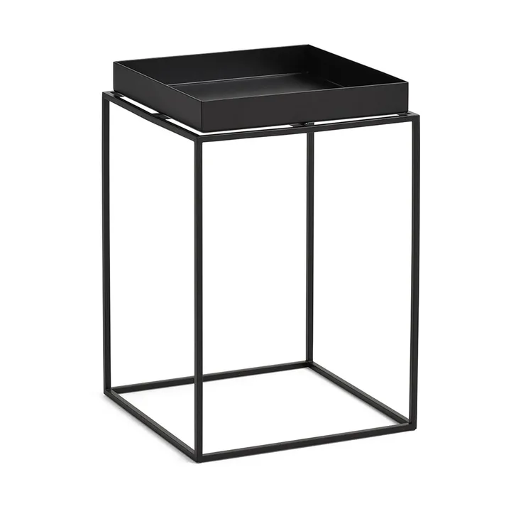 Tray Table mittelhoher Beistelltisch - Schwarz, 30x30x44 cm - HAY