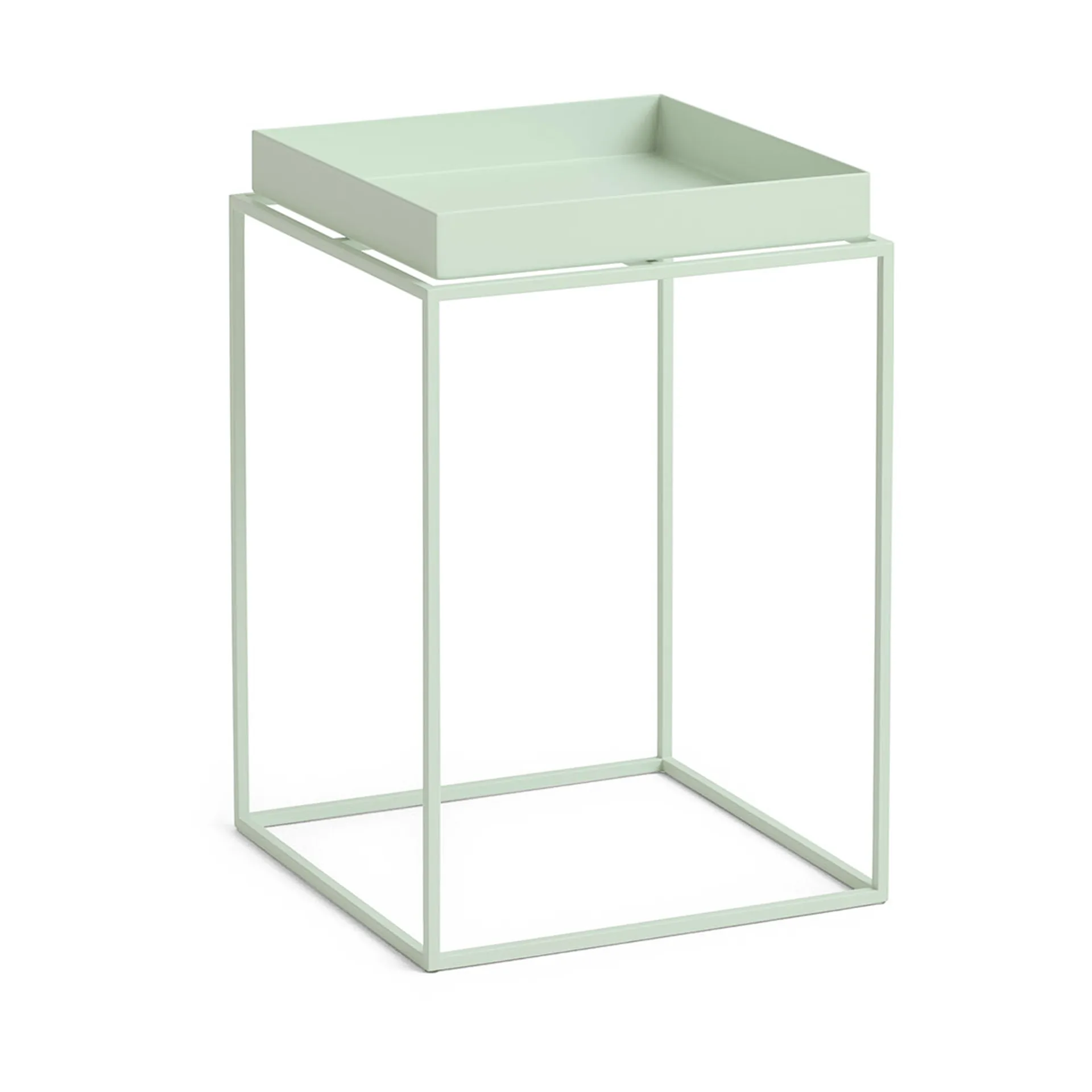 Tray Table mittelhoher Beistelltisch, Soft Mint, 30x30x44 cm HAY