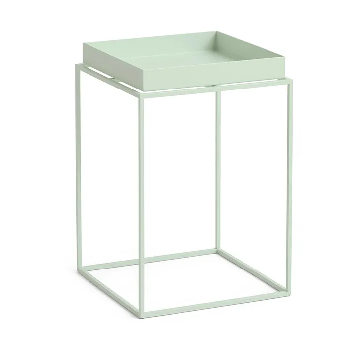 Tray Table mittelhoher Beistelltisch - Soft Mint, 30x30x44 cm - HAY