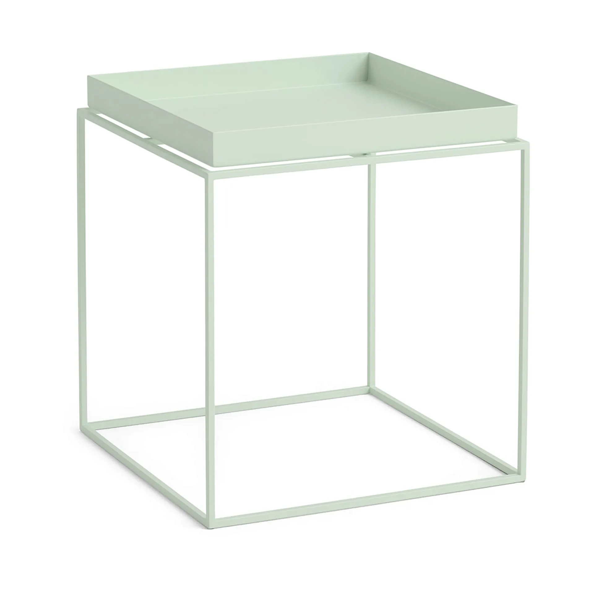 Tray Table mittelhoher Beistelltisch, Soft Mint, 40x40x44 cm HAY