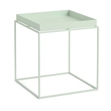 Tray Table mittelhoher Beistelltisch - Soft Mint, 40x40x44 cm - HAY