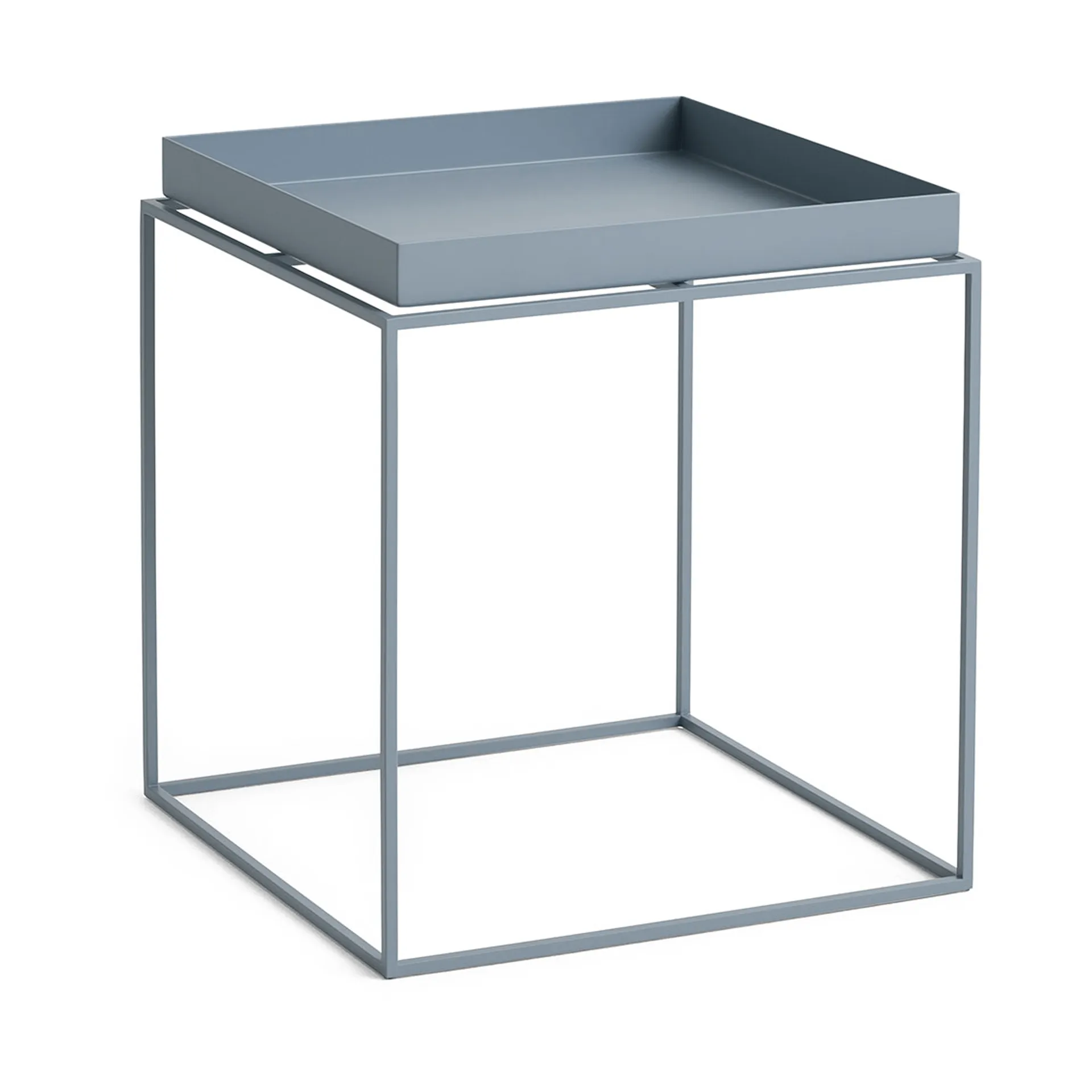 Tray Table mittelhoher Beistelltisch, Taubenblau, 40x40x44 cm HAY