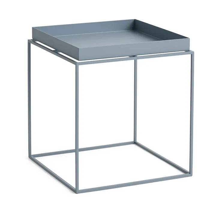 Tray Table mittelhoher Beistelltisch - Taubenblau, 40x40x44 cm - HAY