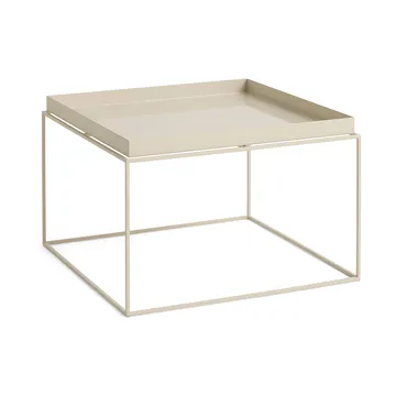 Tray Table mittelhoher Beistelltisch - Warm Beige, 60x60x39 cm - HAY
