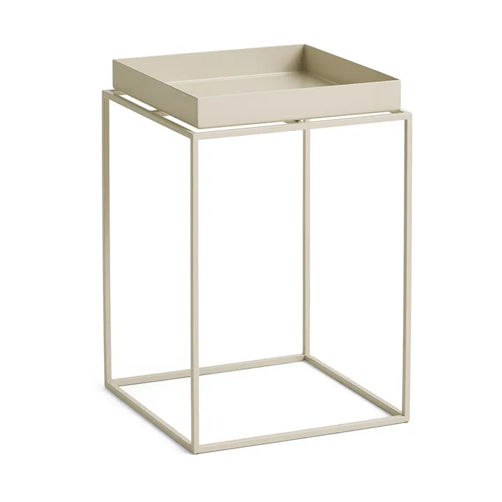 Tray Table mittelhoher Beistelltisch - Warmes Beige, 30x30x44 cm - HAY
