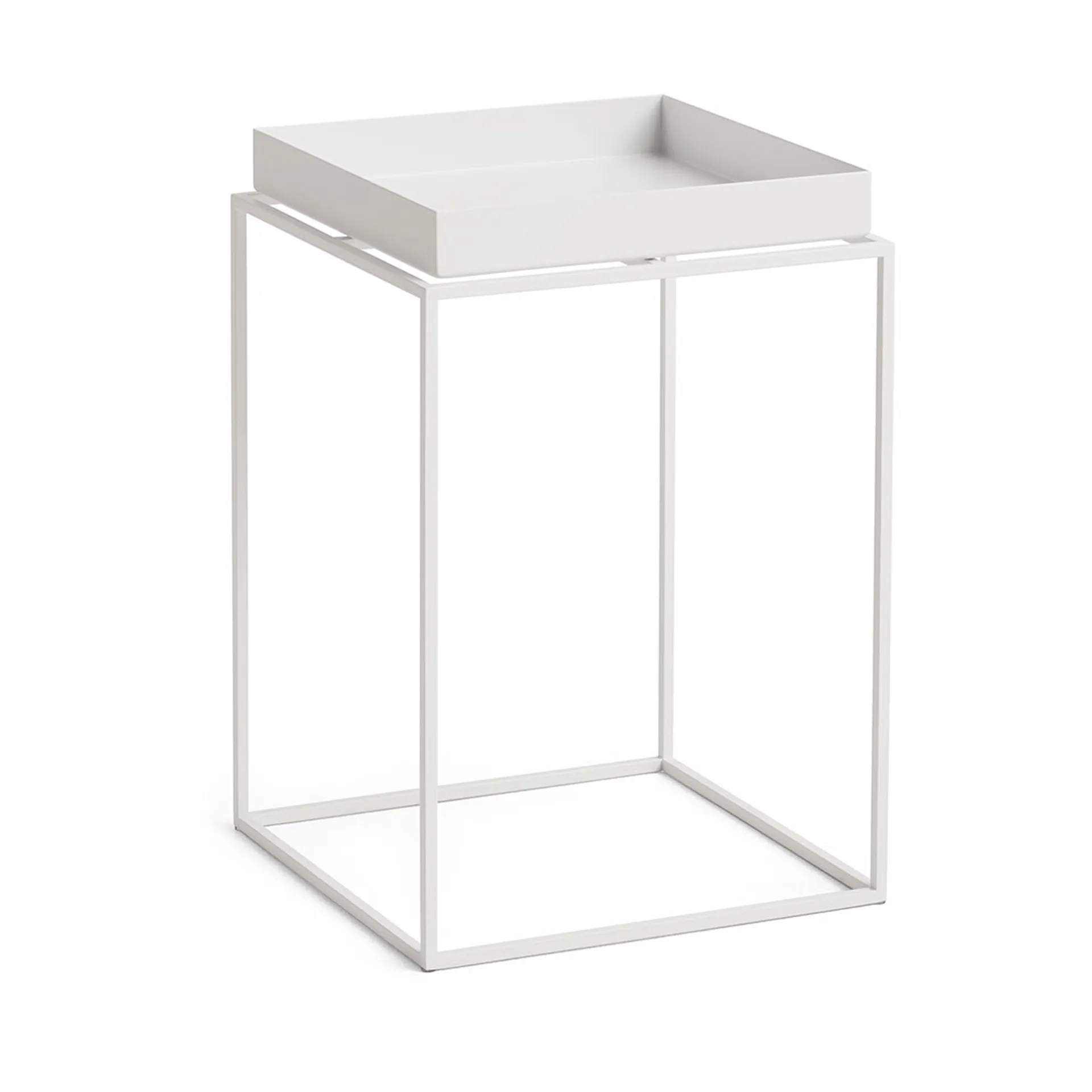 Tray Table mittelhoher Beistelltisch, Weiß, 30x30x44 cm HAY