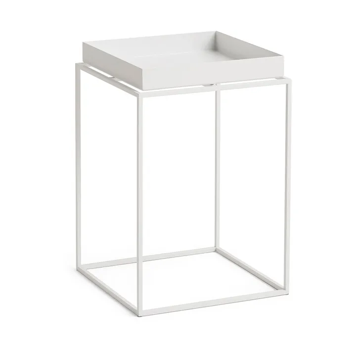 Tray Table mittelhoher Beistelltisch - Weiß, 30x30x44 cm - HAY