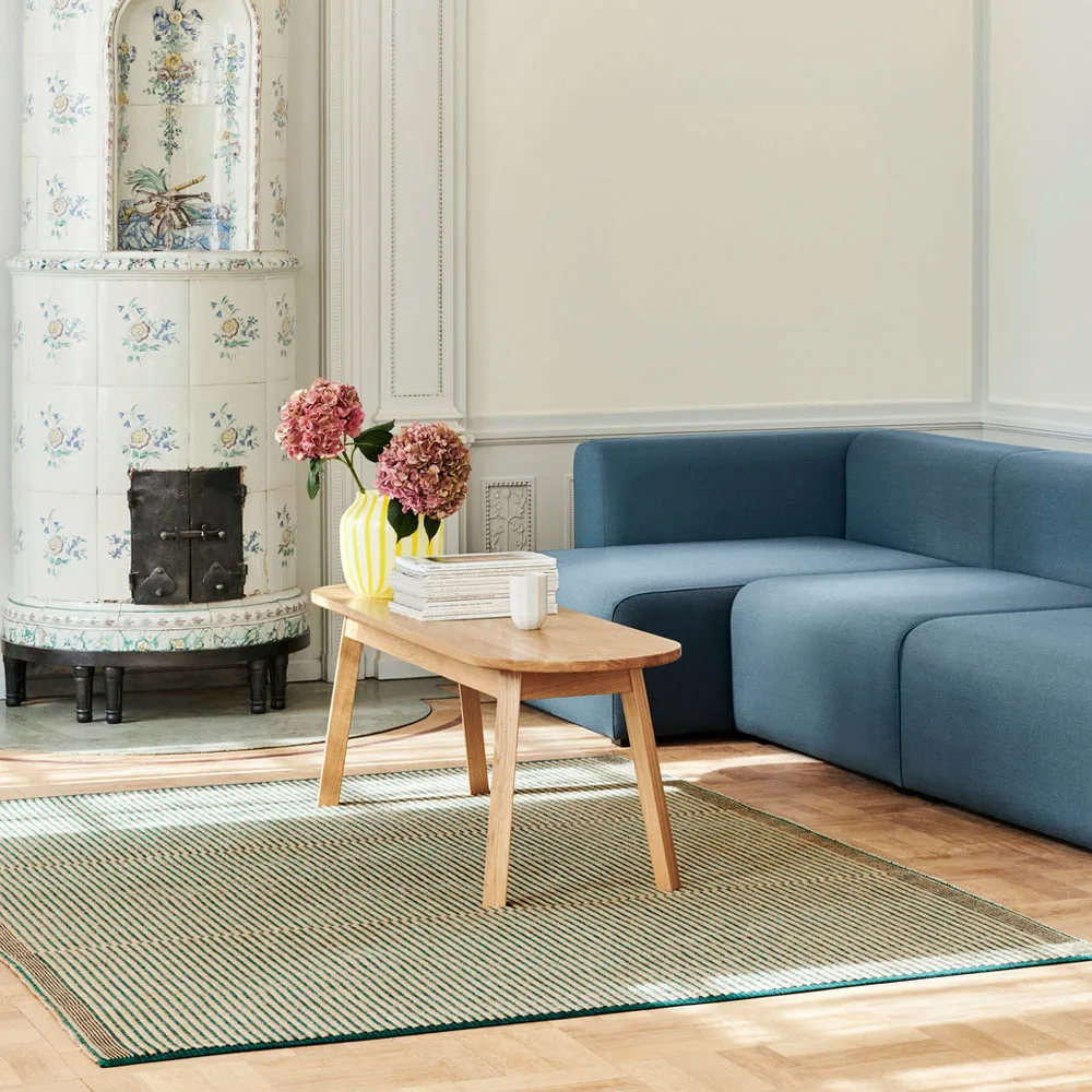 Triangle Leg Bank, water-based lacquered oak, 150 cm HAY