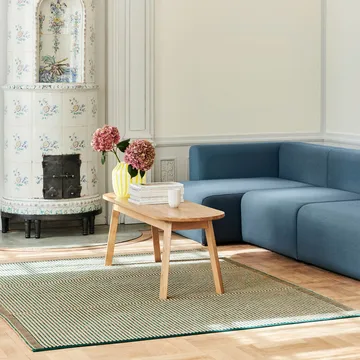 Triangle Leg Bank - water-based lacquered oak, 150 cm - HAY