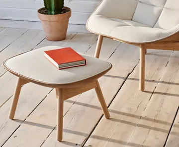 Uchiwa Fußhocker - Cream A5-Eiche-Canvas 244 - HAY