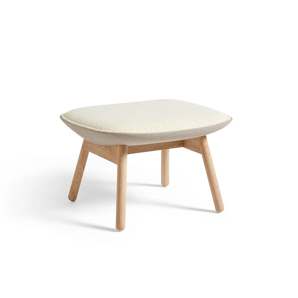 Uchiwa Fußhocker, Cream A5-Eiche-Canvas 244 HAY