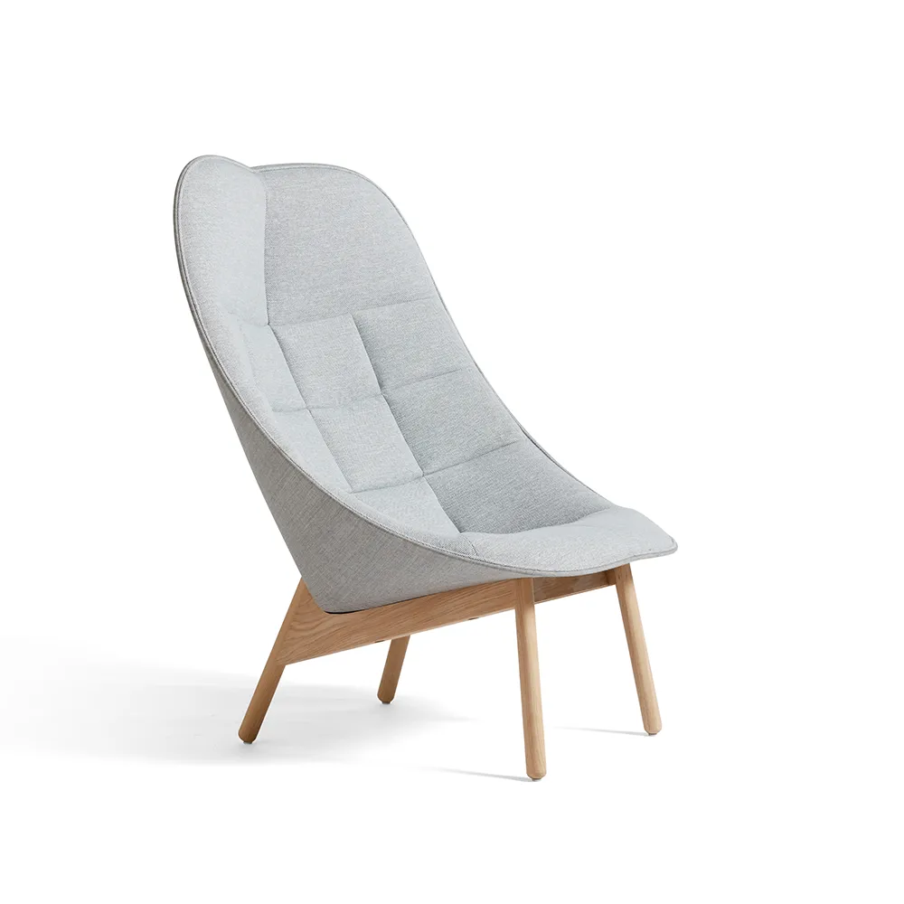 Uchiwa Quilt Loungesessel, Mode 002 Intaglio-Eiche-Rückseite Remix 123 HAY