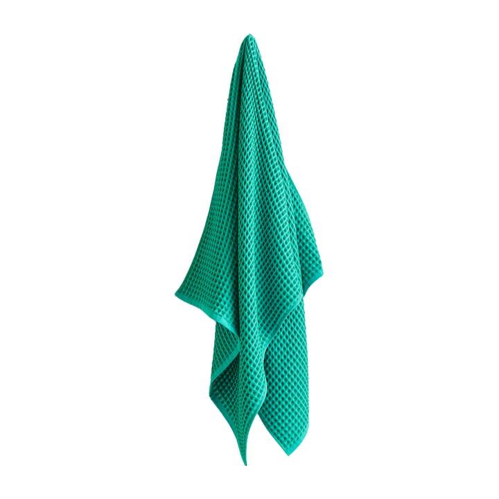 Waffle Badetuch 70 x 140cm - Emerald green - HAY