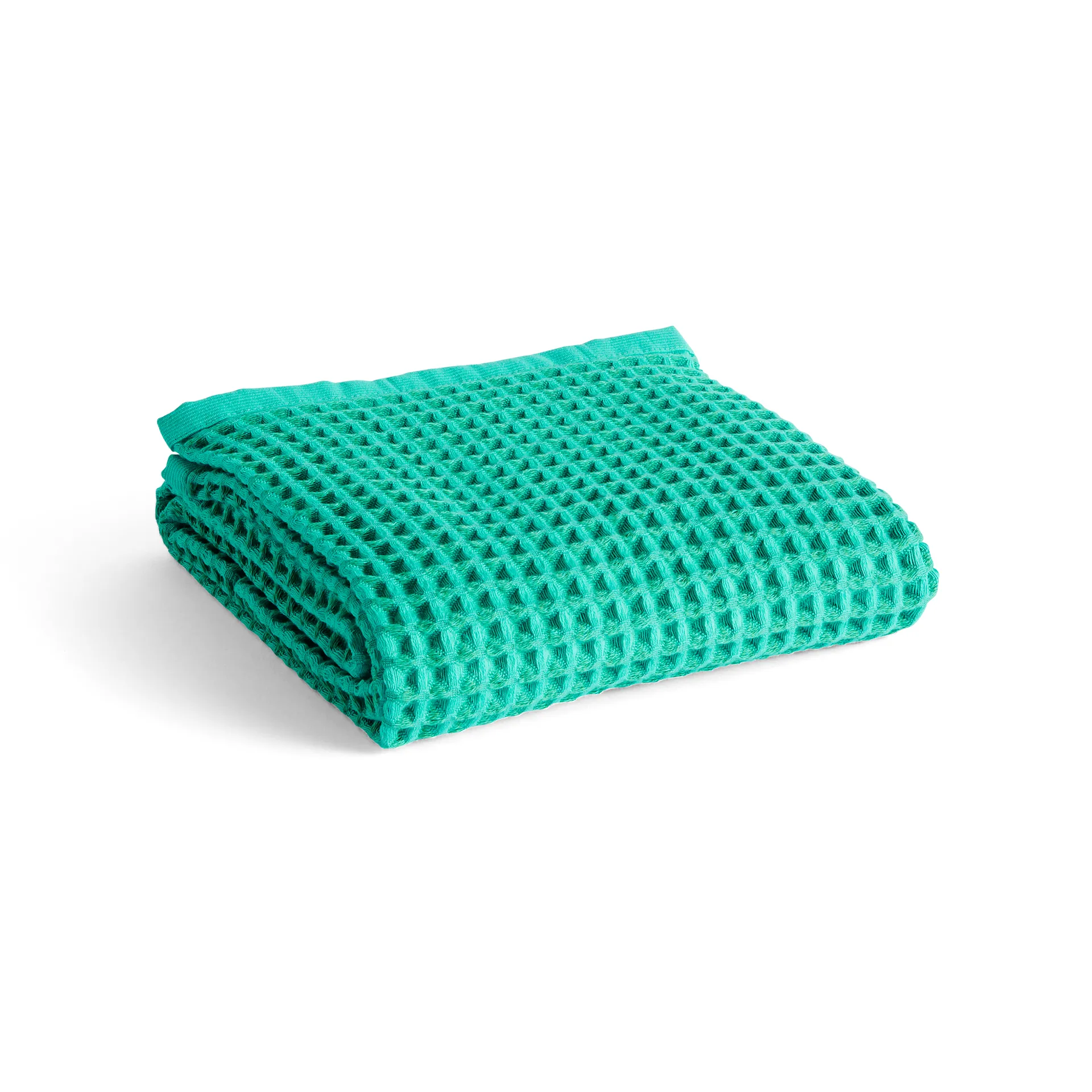 Waffle Badetuch 70 x 140cm, Emerald green HAY