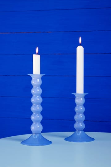 Wavy Kerzenhalter groß 21cm - Jade light blue - HAY
