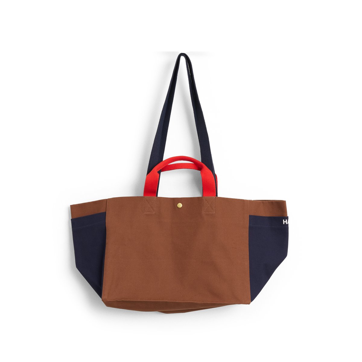 HAY Weekend Bag Organic Tasche S Brown multi | Skandinavisches Design | Aufbewahrungskörbe | Braun