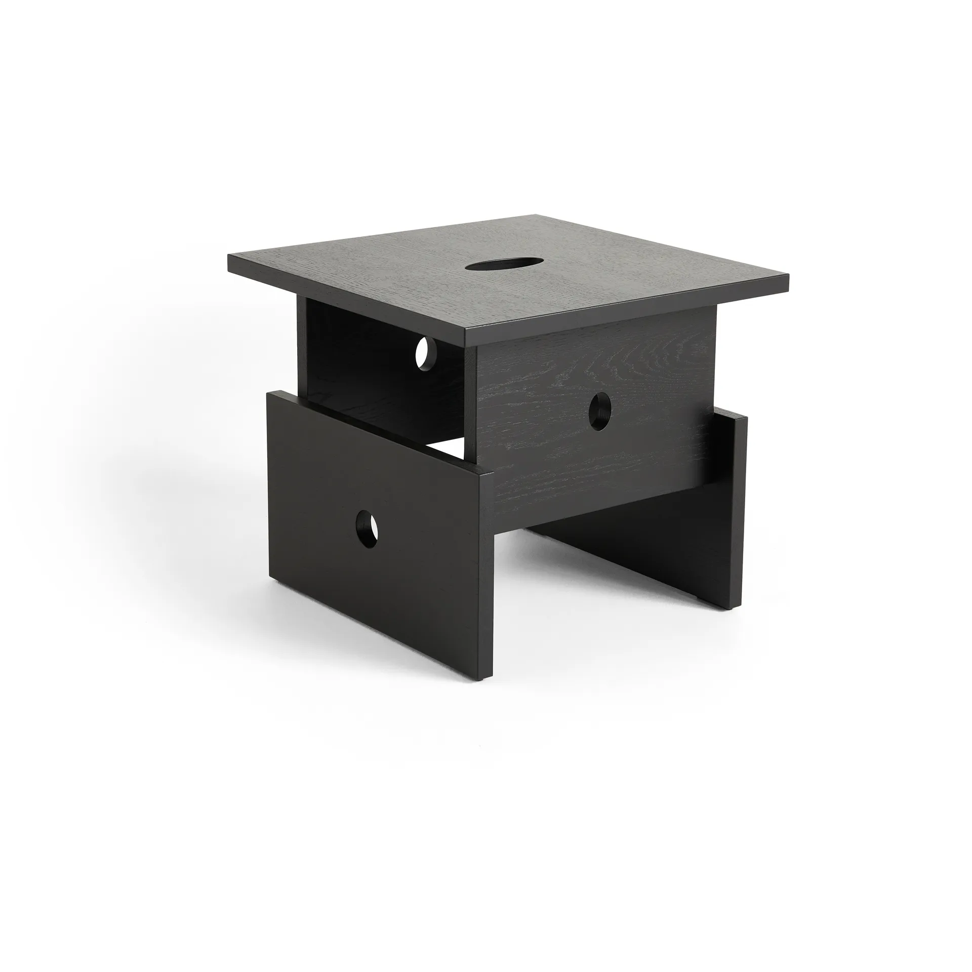 Wood Box Couchtisch, Schwarz lackierte Eiche HAY