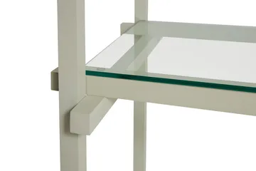 Woody Column Wandregal - Buche-clear glass, low - HAY