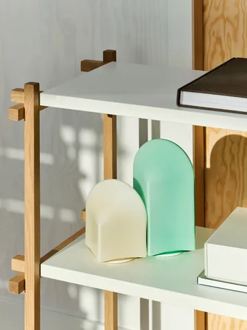 Woody Column Wandregal - Oak-almond white, low - HAY