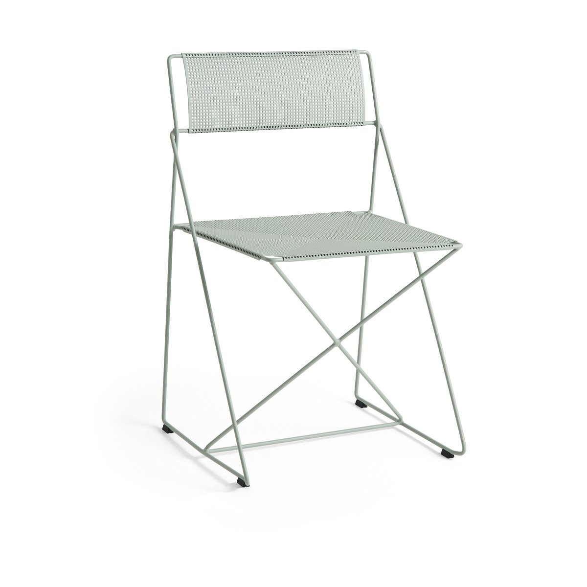 HAY X-Line Indoor Outdoor Stuhl Pale linden | Skandinavisches Design | Gartenstühle | Grau