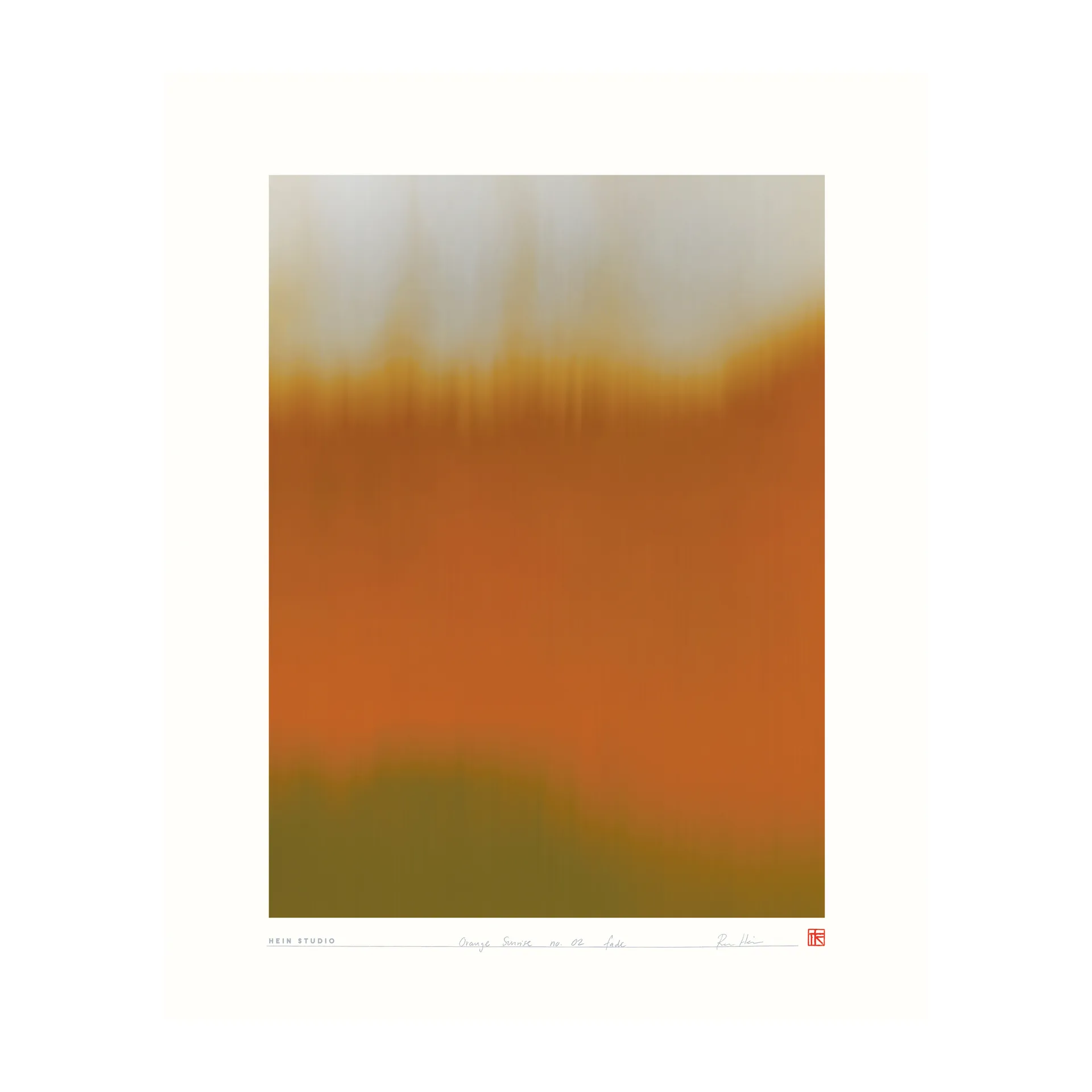 Orange Sunrise Poster 40 x 50 cm, No. 02 Hein Studio