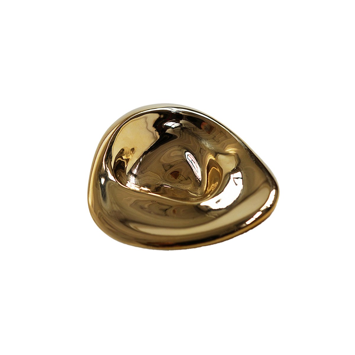 Hein Studio Ripple No. 02 Knopf groß Brass
