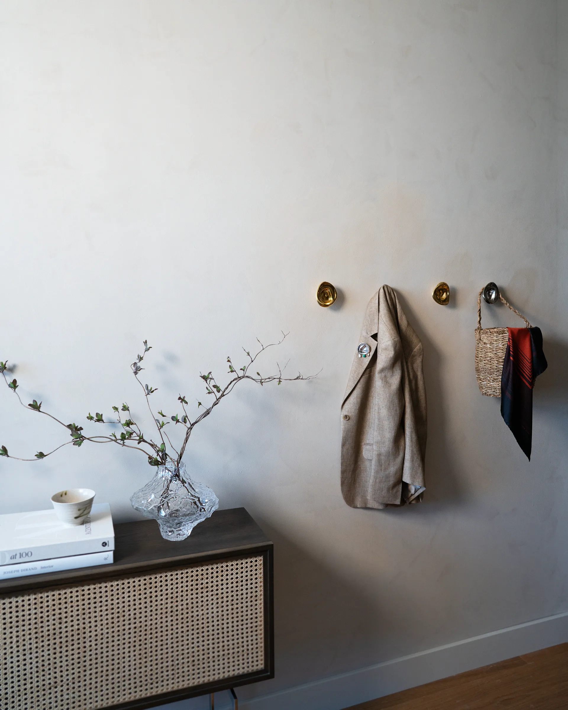 Ripple No. 02 Knopf groß, Brass Hein Studio