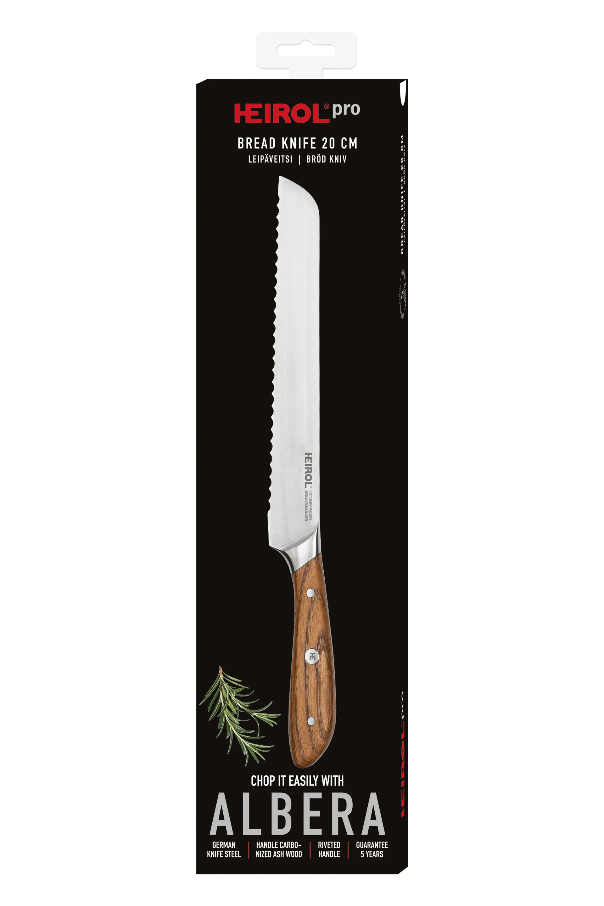 Heirol albera Brotmesser, 20cm Heirol