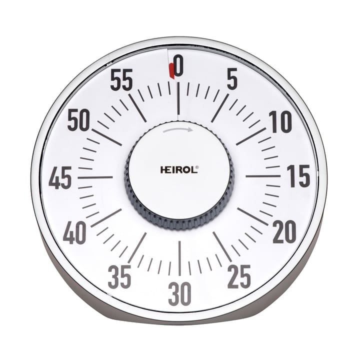 Heirol großer magnetischer Timer - Weiß-Edelstahl - Heirol