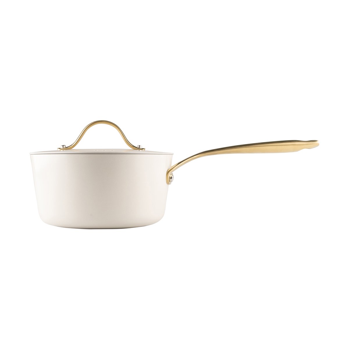 Heirol Heirol Royal Pearl Saucentopf mit Deckel Ø18 cm Weiß-Gold