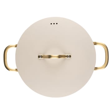 Heirol Royal Pearl Topf mit Deckel Ø28 cm - Weiß-Gold - Heirol
