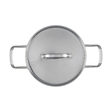 Heirol Steely Classic Triply Topf mit Deckel 3 Liter - Edelstahl - Heirol
