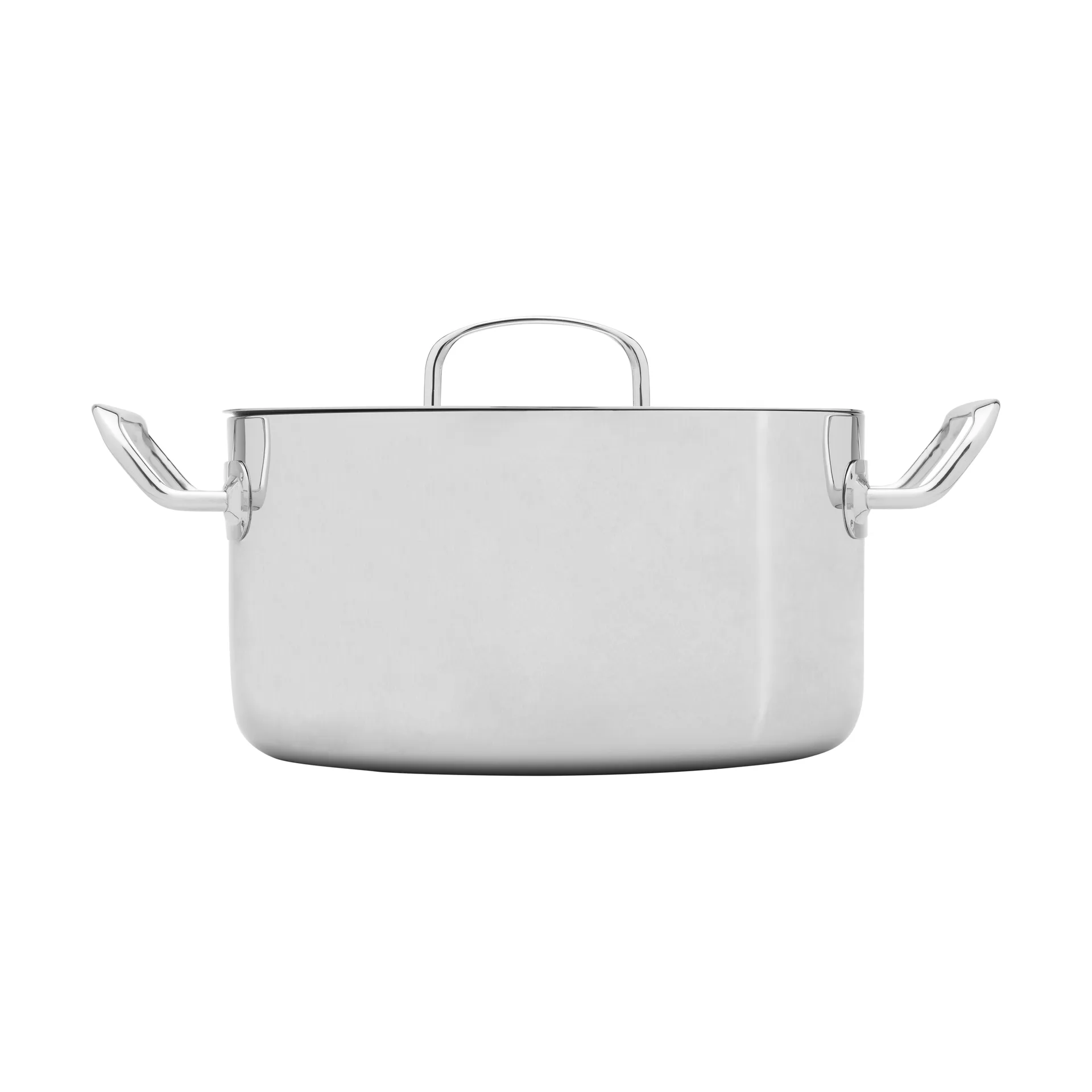 Heirol Steely Classic Triply Topf mit Deckel 5,5 Liter, Edelstahl Heirol