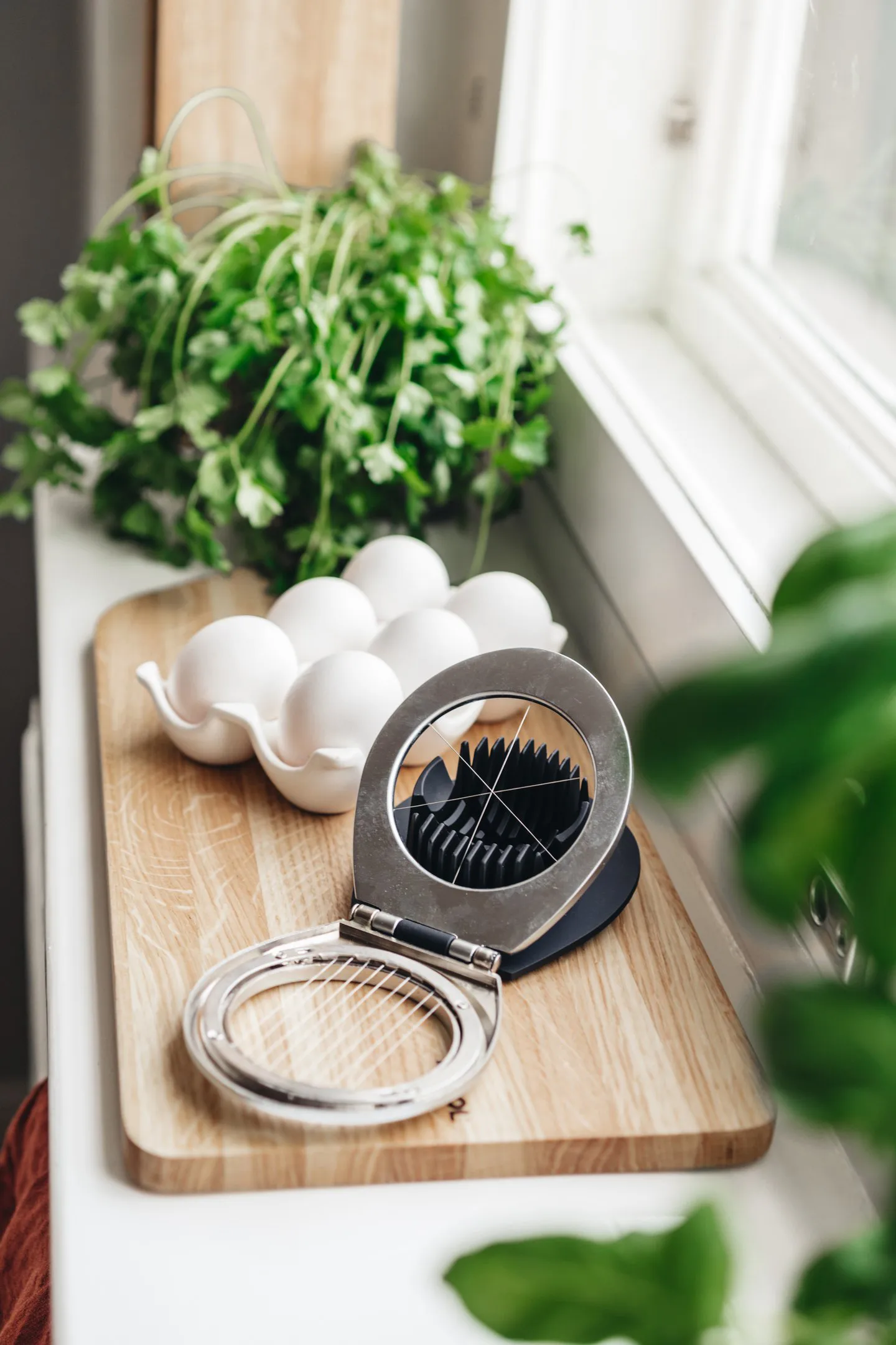 Heirol Steely Eierschneider, Edelstahl Heirol