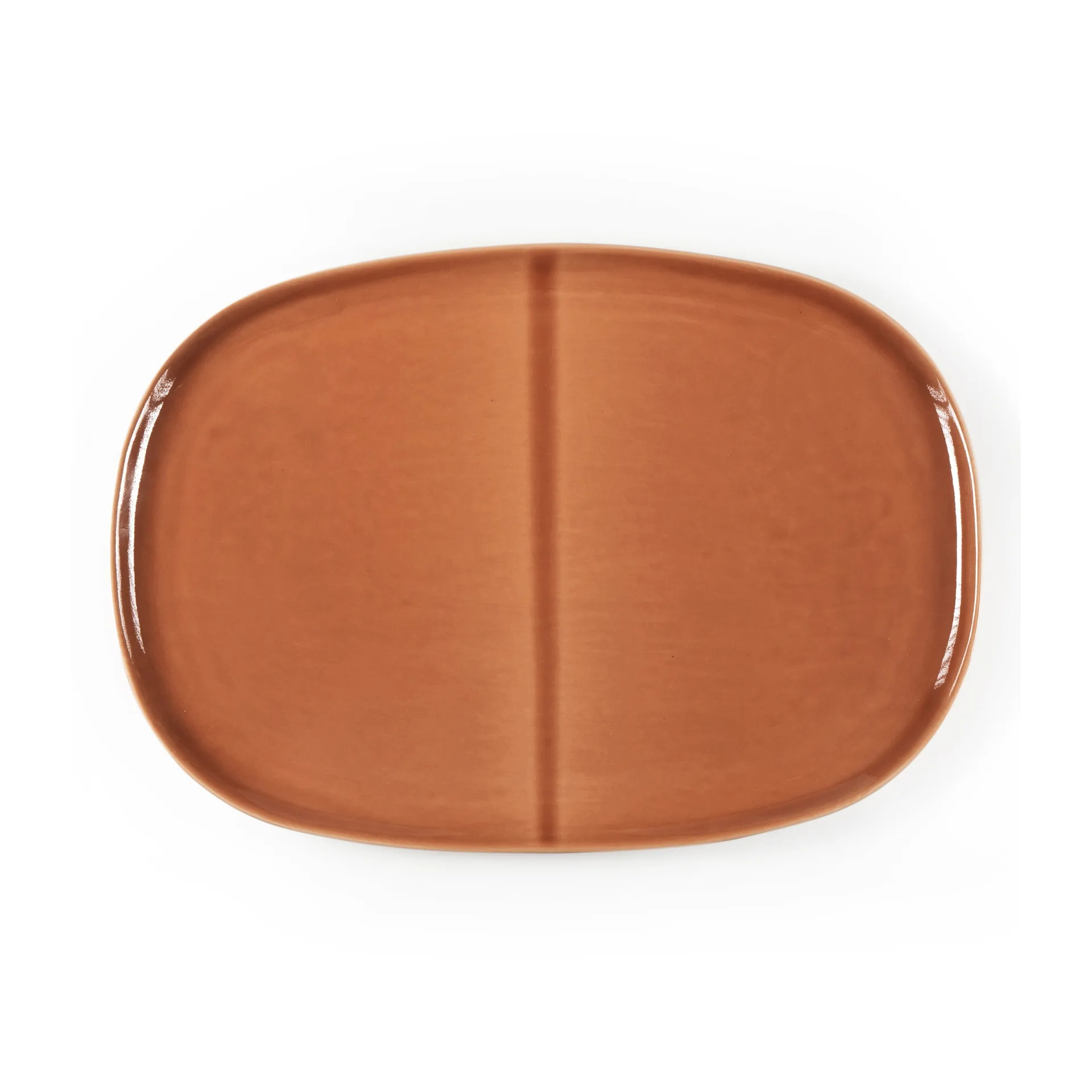 Heirol x Nosse Svelte Teller oval 30cm, Terracotta Heirol