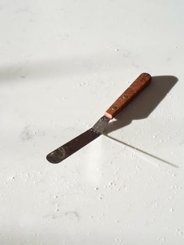 Palettenmesser mit abgewinkeltem Holzgriff - Rosenholz-Edelstahl - Heirol