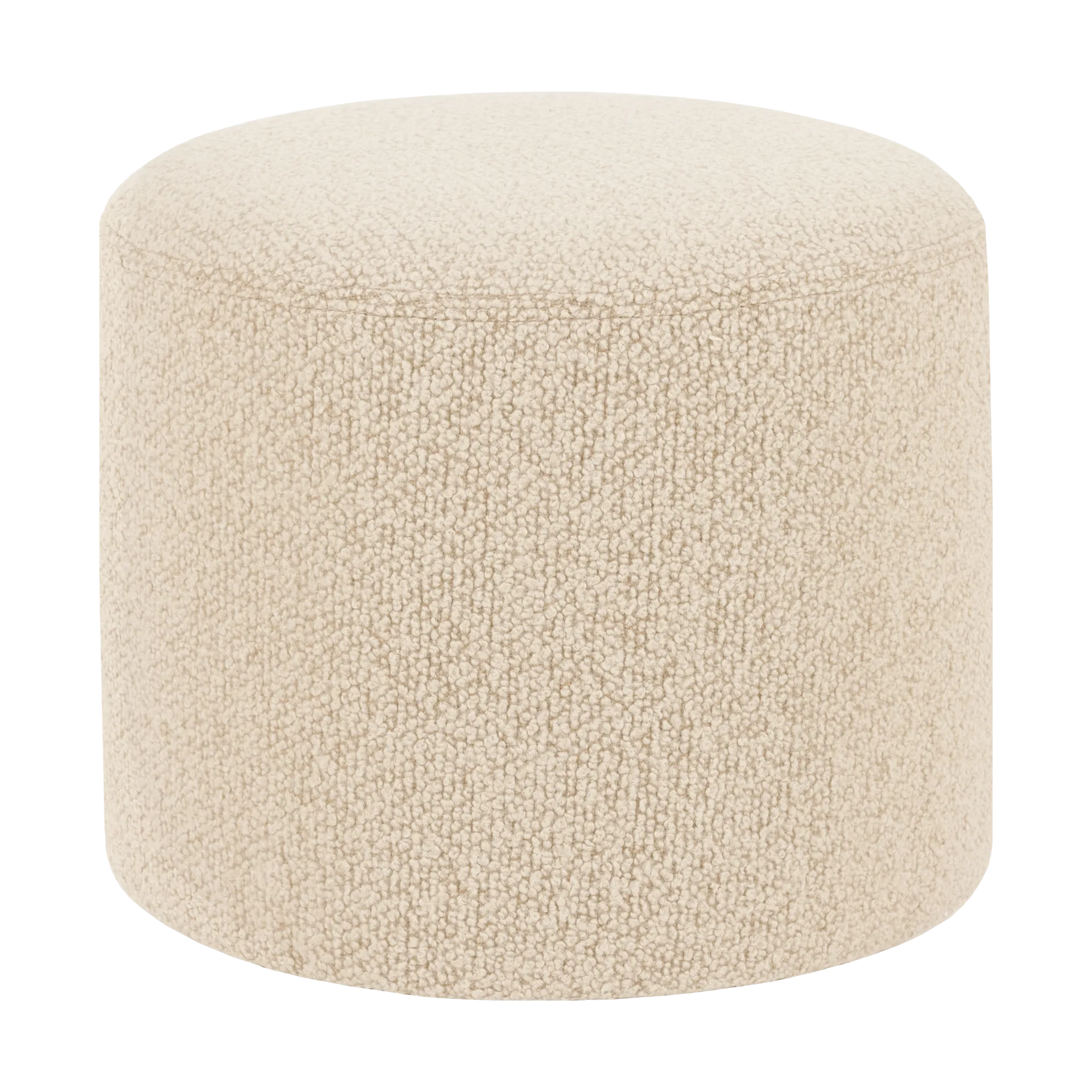Bon Pouf Ø50x41 cm, Eggshell Hem