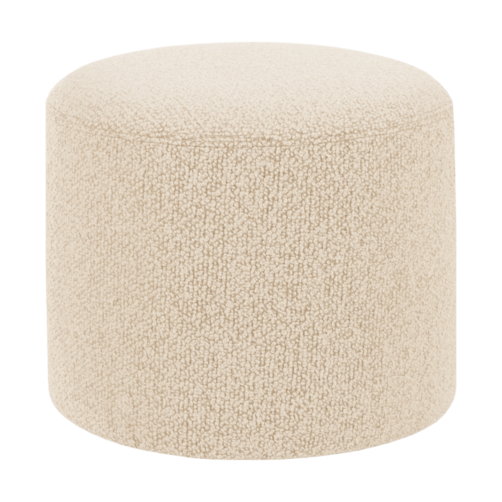 Bon Pouf Ø50x41 cm - Eggshell - Hem