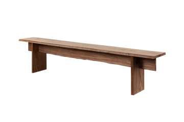 Bookmatch Bank 210 cm - Walnuss - Hem