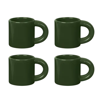 Bronto Espressotasse 10 cl 4er-Pack - Green - Hem
